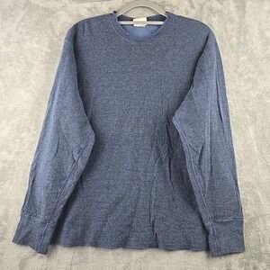 Vintage LL Bean Sweater Mens Large Regular Blue Wool Blend Long‎ Sleeve ODBF7